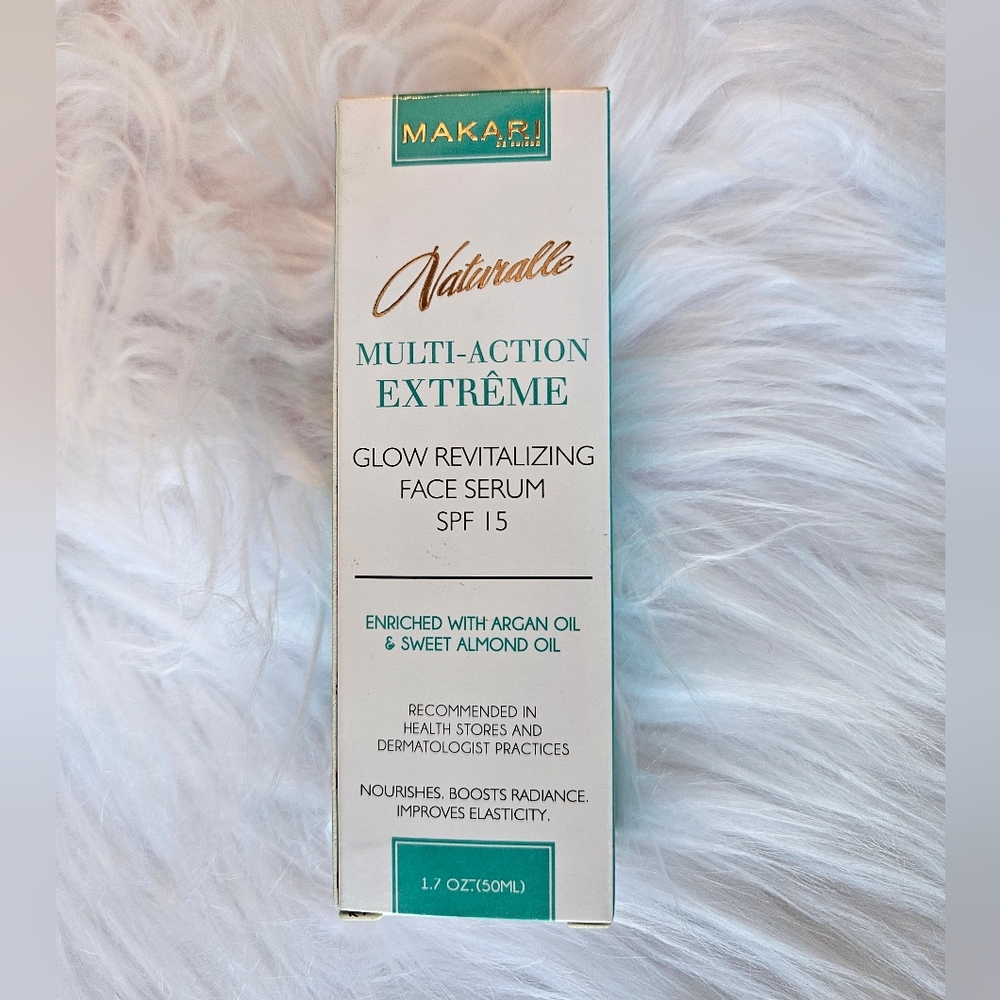 Makari Naturalle Multi-Action Extreme Glow Revitalizing Face Serum SPF 15 New